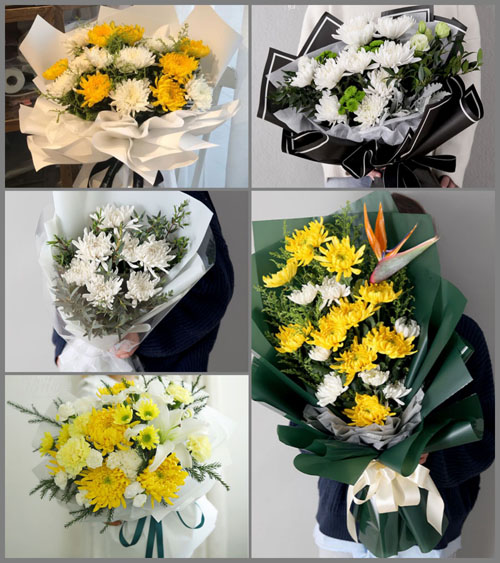 浙江省绍兴越城区灵芝镇曲屯村白事花束代送